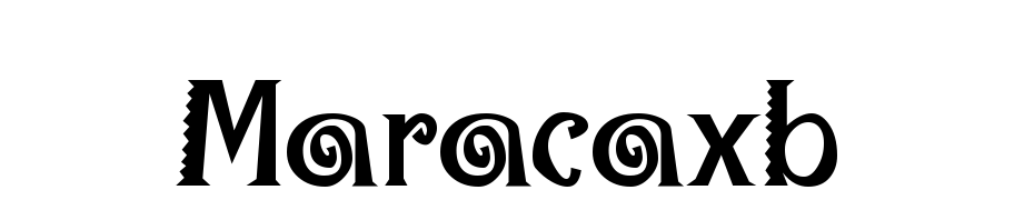 Maraca Extrabold Regular cкачати шрифт безкоштовно